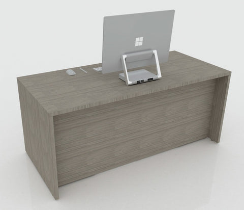 AIS Calibrate Rectangular Desk With Two Full Pedestals