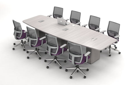 AIS Calibrate Expanded Boatshape Conference Table