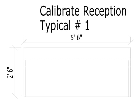 AIS Calibrate Reception Desk Shell