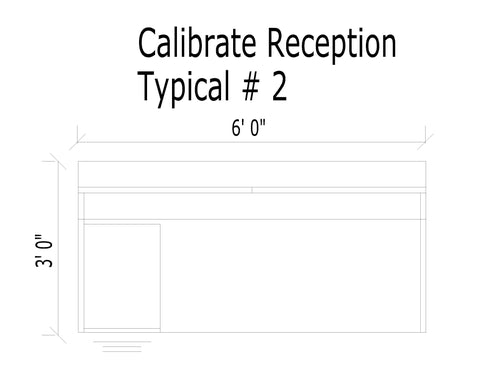 AIS Calibrate Reception Desk With Full Pedestal