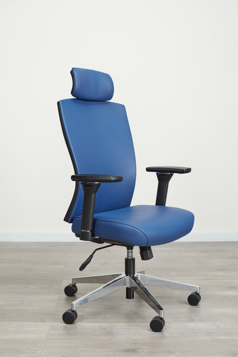 AIS Natick Vinyl High-Back Executive Chair