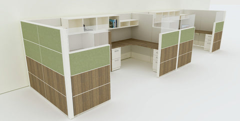 AIS Matrix 6 Pack 6x6 Fully Loaded Workstations