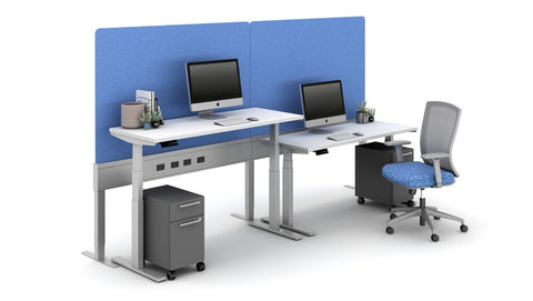 AIS PowerBeam Height Adjustable Privacy Screen Workstations